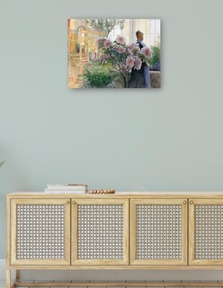 Foto 4 | Cuadro Decorativo - Azalea (1906)- Carl Larsson - Fotografía - 28x36 - Impresión En Lienzo - Fine Art Tj