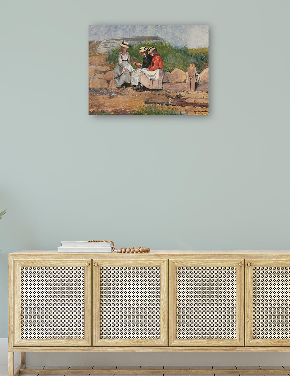 Foto 4 | Cuadro Decorativo - La Hija De Un Pescador (1873)- Winslow Homer - Fotografía - 28x36 - Impresión En Lienzo - Fine Ar