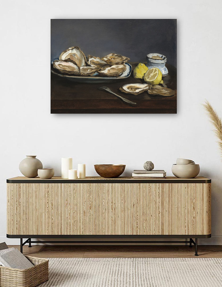 Foto 5 | Cuadro Decorativo - Ostras (1862)- Edouard Manet - Fotografía - 69x92 - Impresión En Lienzo - Fine Art Tj