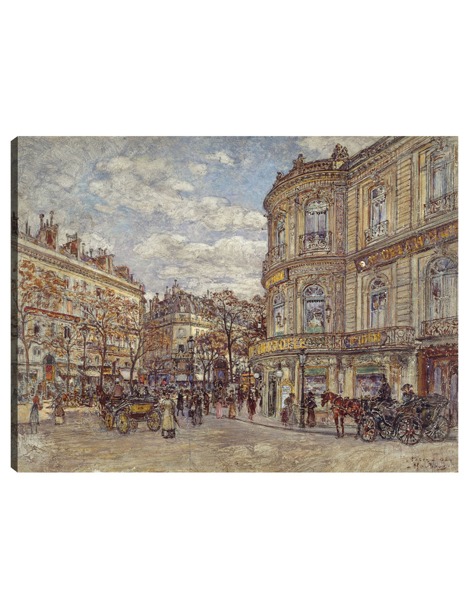Foto 2 pulgar | Cuadro Decorativo - El Pabellón De Hannover, Rue Louis-le-grand (1902)- Frédéric Houbron - 28x36 - Impresión En