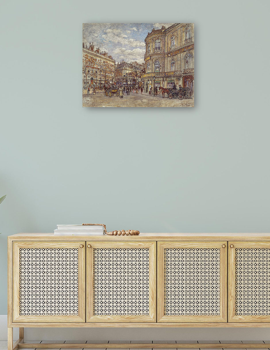 Foto 4 | Cuadro Decorativo - El Pabellón De Hannover, Rue Louis-le-grand (1902)- Frédéric Houbron - 28x36 - Impresión En
