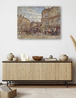 Foto 5 | Cuadro Decorativo - El Pabellón De Hannover, Rue Louis-le-grand (1902)- Frédéric Houbron - 28x36 - Impresión En