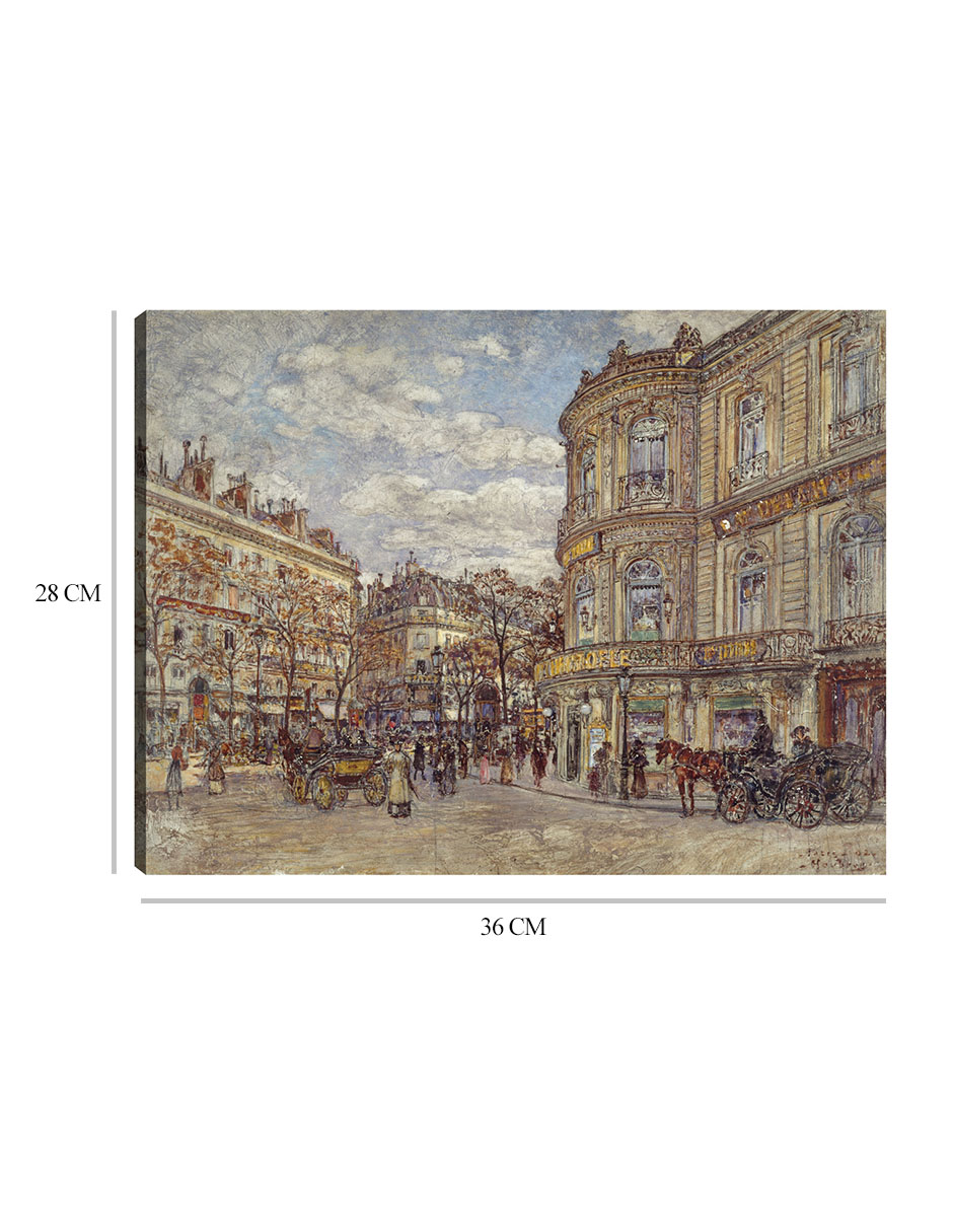 Foto 7 pulgar | Cuadro Decorativo - El Pabellón De Hannover, Rue Louis-le-grand (1902)- Frédéric Houbron - 28x36 - Impresión En