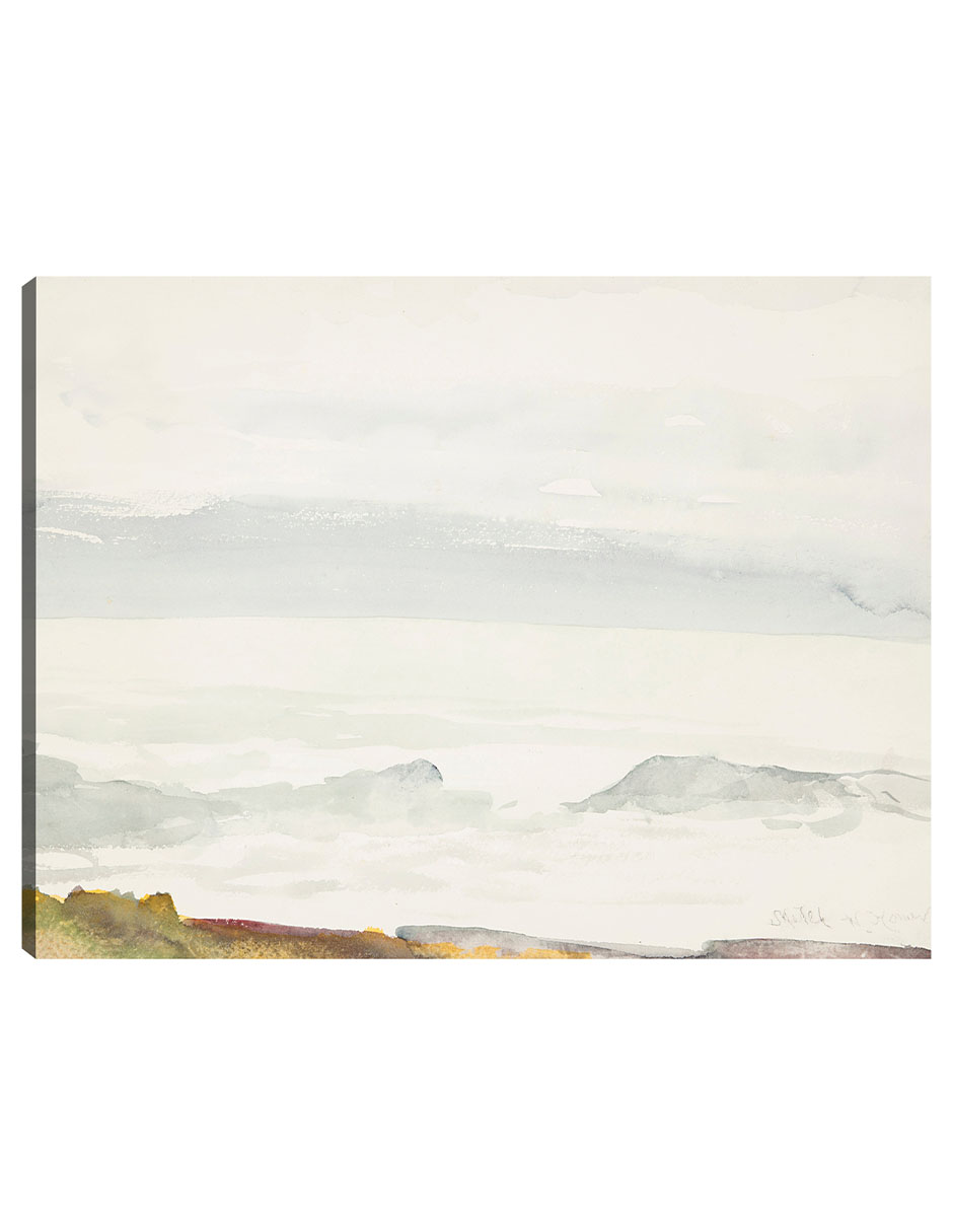 Foto 2 pulgar | Cuadro Decorativo - Océano Visto Desde Un Acantilado, - Winslow Homer - 46x61 - Impresión En Lienzo - Fatj