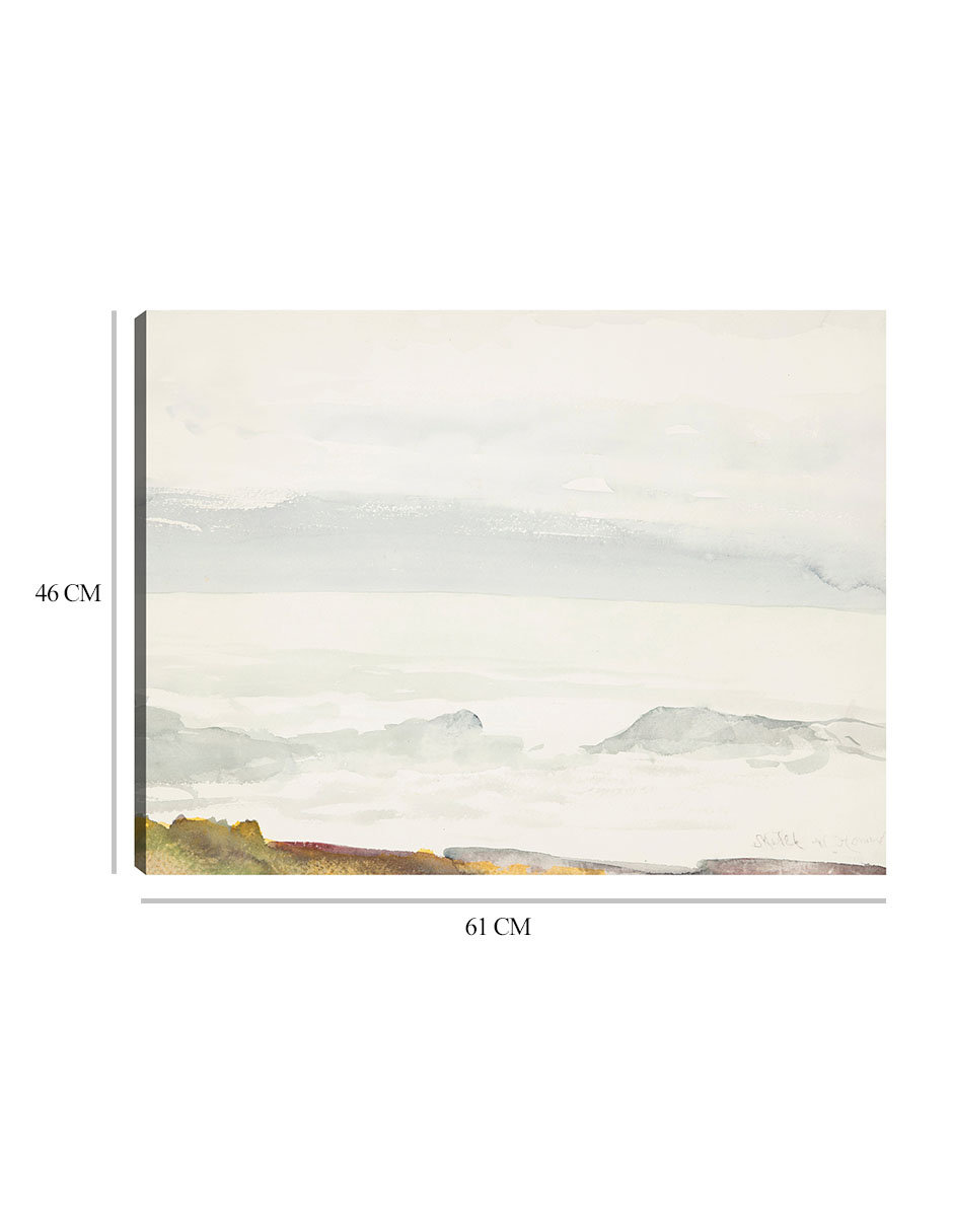 Foto 6 | Cuadro Decorativo - Océano Visto Desde Un Acantilado, - Winslow Homer - 46x61 - Impresión En Lienzo - Fatj