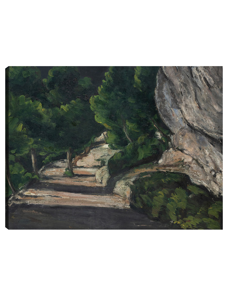 Foto 2 pulgar | Cuadro Decorativo - Paisaje. Camino Con Árboles En Las Montañas Rocosas - Paul Cézanne - 69x92 - Impresión En Lie