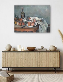 Foto 5 | Cuadro Decorativo - Naturaleza Muerta Con Cebollas (1896 - 1898)- Paul Cézanne - 107x143 - Impresión En Lienzo - Fatj