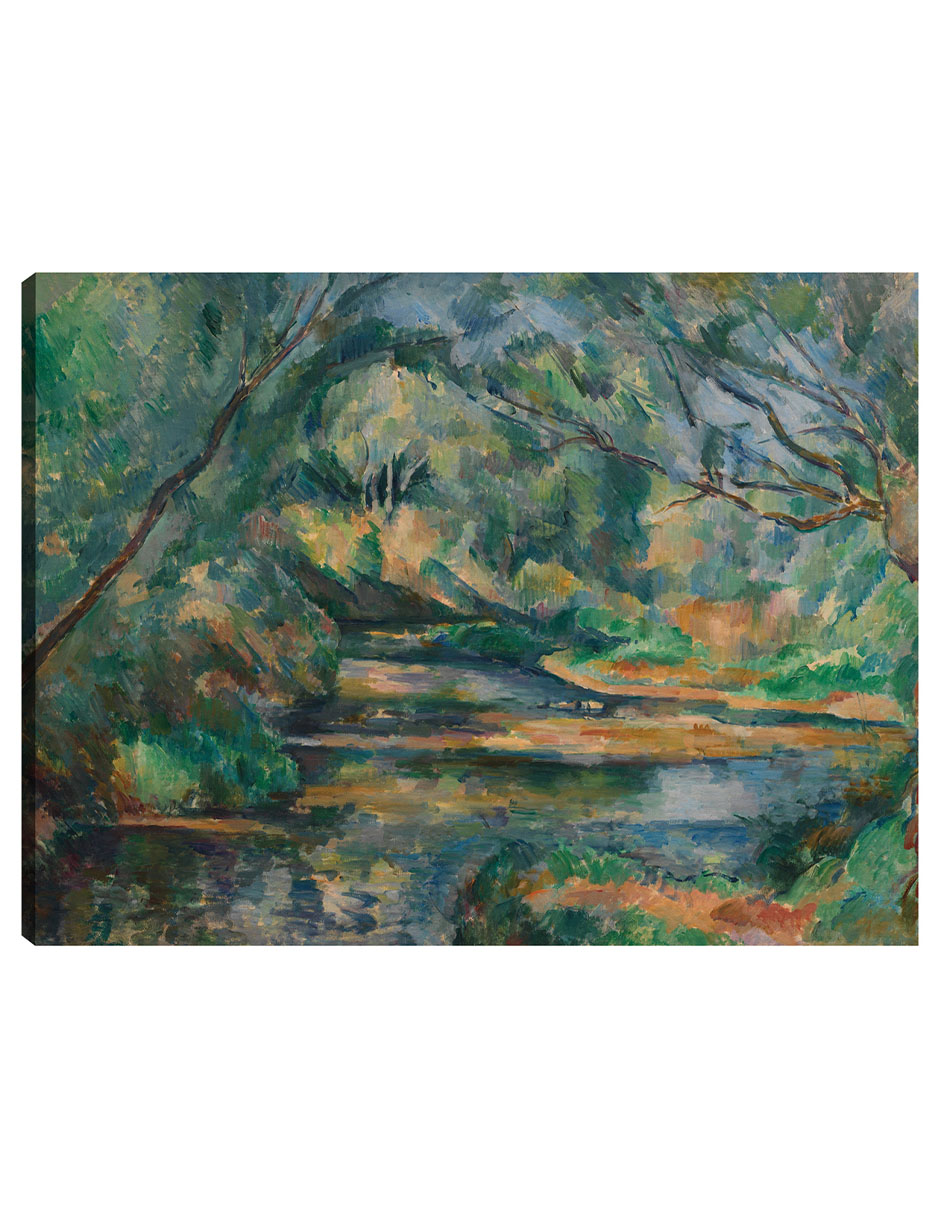 Cuadro Decorativo - El Arroyo (c. 1895-1900)- Paul Cézanne - Fotografía - 69x92 - Impresión En Lienzo - Fine Art Tj
