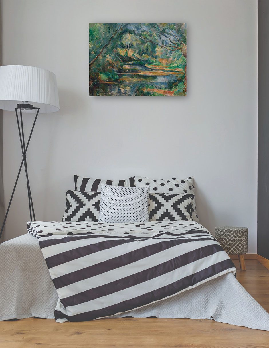 Foto 4 pulgar | Cuadro Decorativo - El Arroyo (c. 1895-1900)- Paul Cézanne - Fotografía - 69x92 - Impresión En Lienzo - Fine Art Tj
