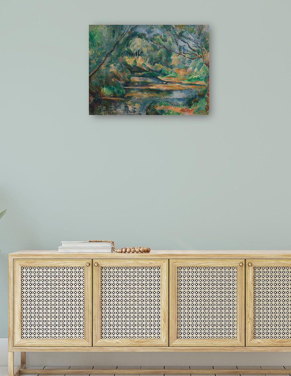 Foto 5 pulgar | Cuadro Decorativo - El Arroyo (c. 1895-1900)- Paul Cézanne - Fotografía - 69x92 - Impresión En Lienzo - Fine Art Tj