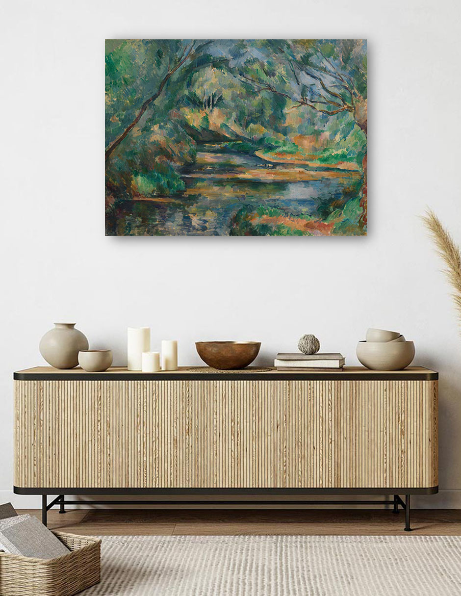 Foto 6 pulgar | Cuadro Decorativo - El Arroyo (c. 1895-1900)- Paul Cézanne - Fotografía - 69x92 - Impresión En Lienzo - Fine Art Tj