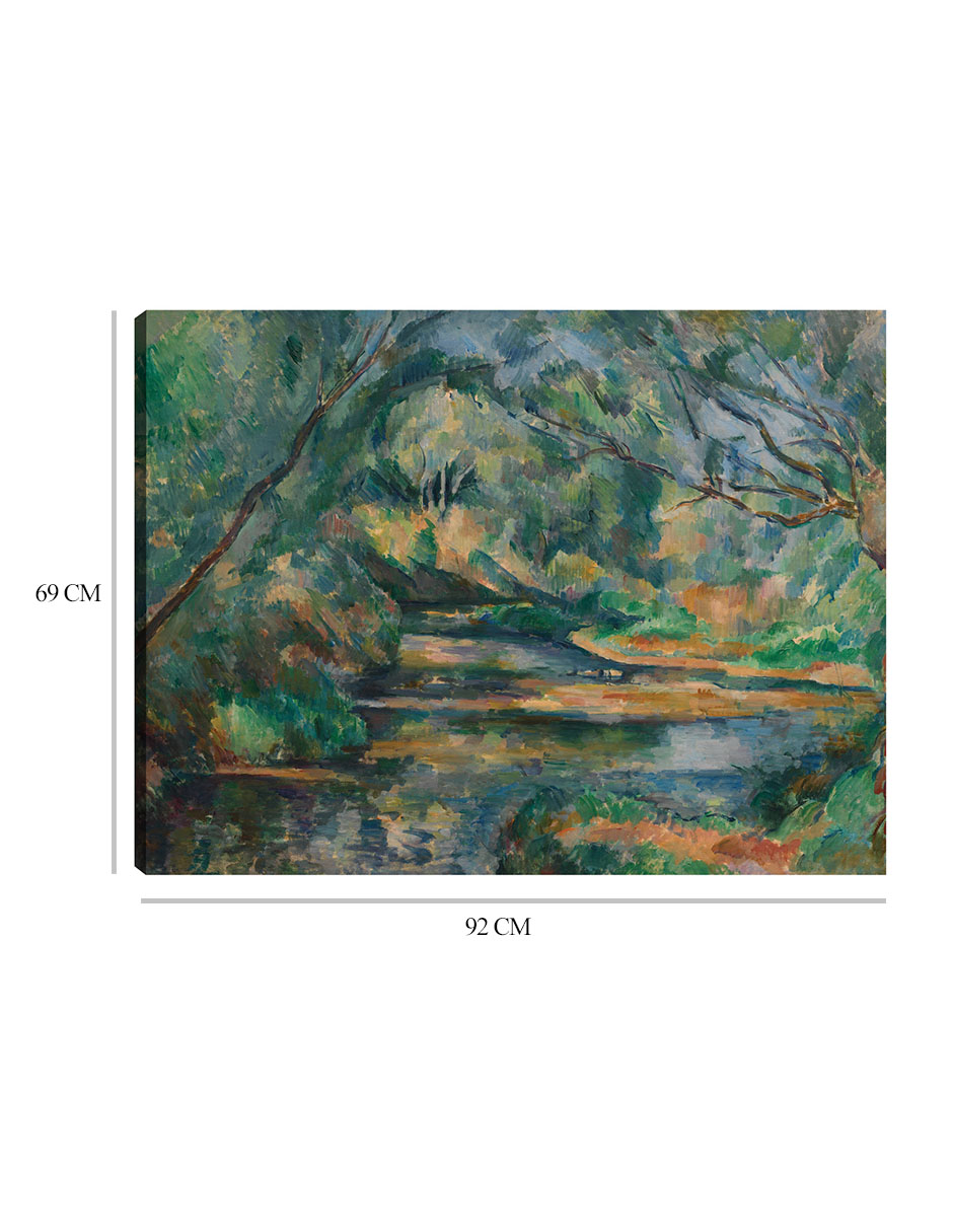 Foto 7 pulgar | Cuadro Decorativo - El Arroyo (c. 1895-1900)- Paul Cézanne - Fotografía - 69x92 - Impresión En Lienzo - Fine Art Tj