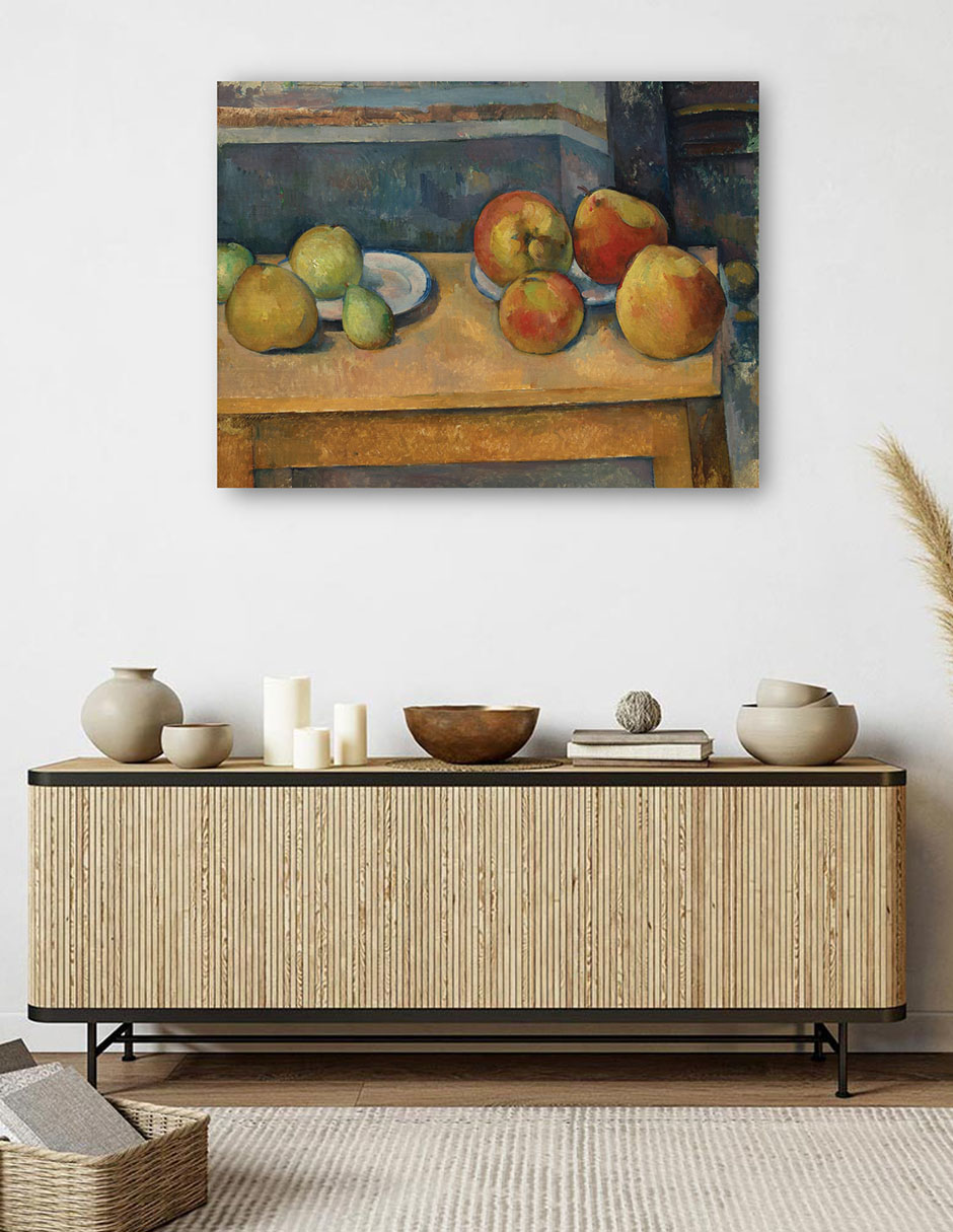 Foto 6 pulgar | Cuadro Decorativo - Naturaleza Muerta Con Manzanas Y Peras (ca. 1891-1892)- Paul Cézanne - 77x102 - Impresión En