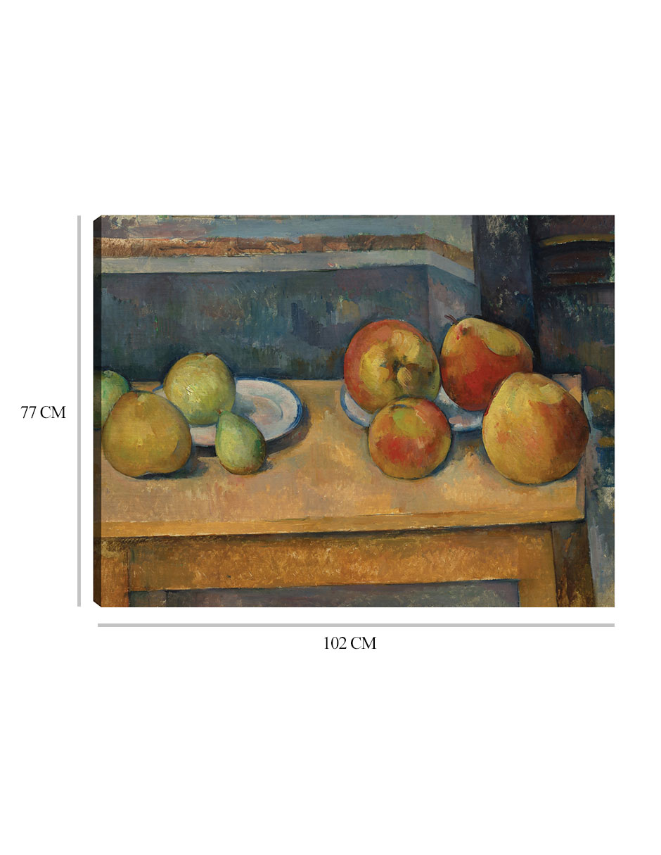 Foto 7 pulgar | Cuadro Decorativo - Naturaleza Muerta Con Manzanas Y Peras (ca. 1891-1892)- Paul Cézanne - 77x102 - Impresión En