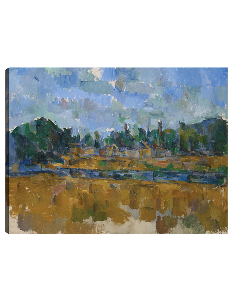 Foto 1 | Cuadro Decorativo - Orillas De Un Río (1904)- Paul Cézanne - Fotografía - 28x36 - Impresión En Lienzo - Fine Art Tj