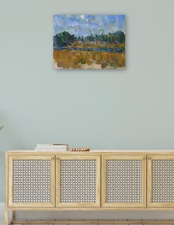 Foto 4 | Cuadro Decorativo - Orillas De Un Río (1904)- Paul Cézanne - Fotografía - 28x36 - Impresión En Lienzo - Fine Art Tj