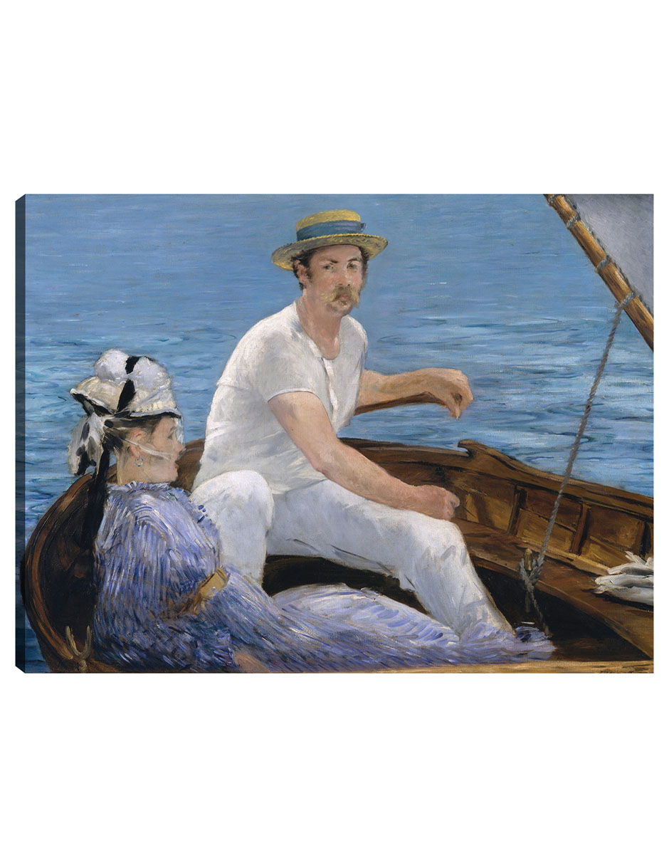 Cuadro Decorativo - Paseos En Bote (1874)- Edouard Manet - Fotografía - 46x61 - Impresión En Lienzo - Fine Art Tj
