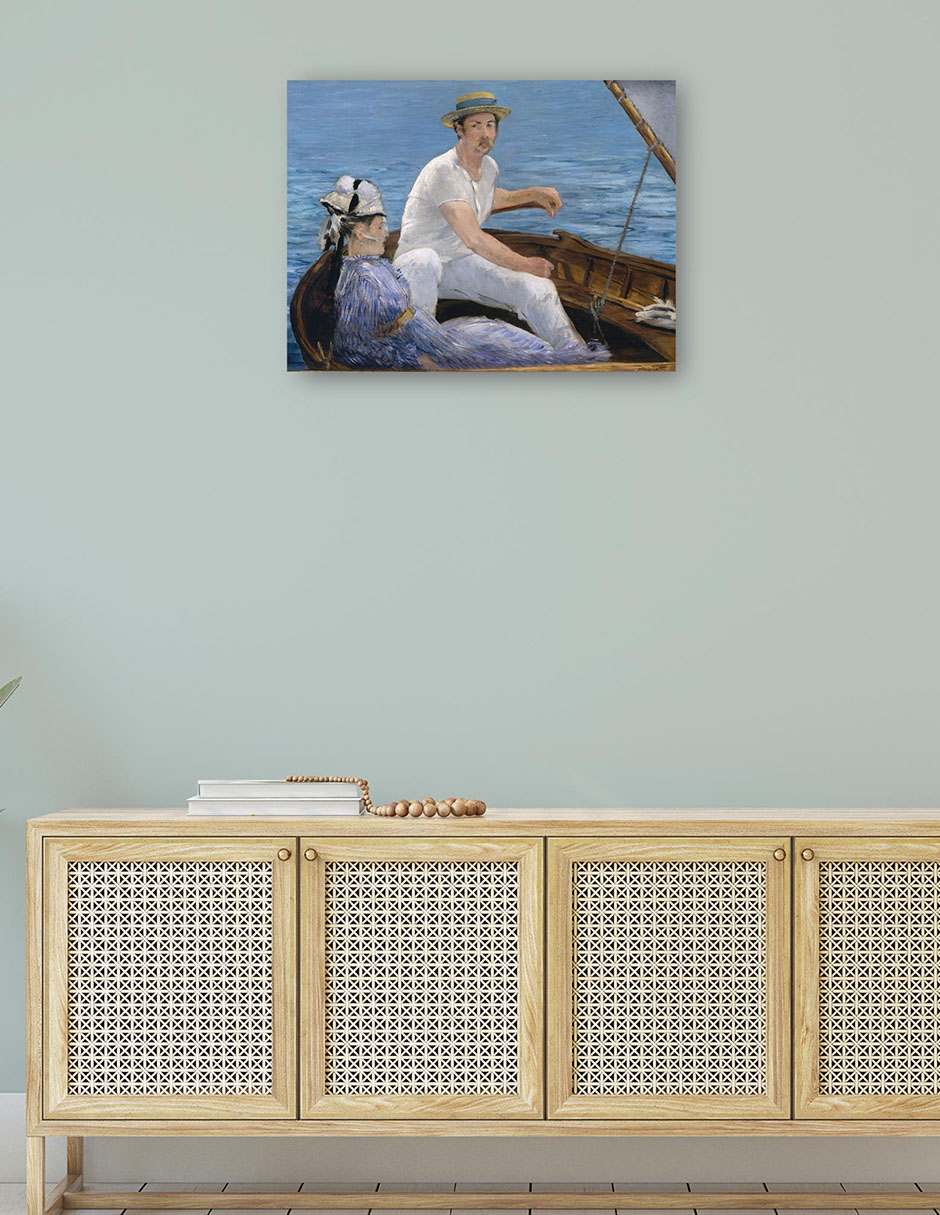 Foto 5 pulgar | Cuadro Decorativo - Paseos En Bote (1874)- Edouard Manet - Fotografía - 46x61 - Impresión En Lienzo - Fine Art Tj