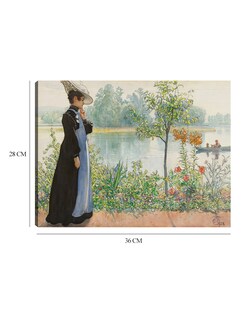 Foto 6 | Cuadro Decorativo - Karin Por La Orilla- Carl Larsson - Fotografía - 28x36 - Impresión En Lienzo - Fine Art Tj