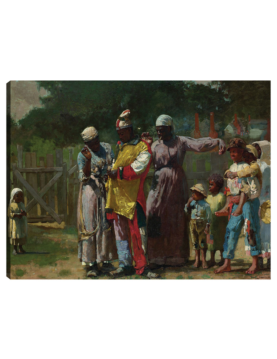 Cuadro Decorativo - Vestirse Para El Carnaval (1877)- Winslow Homer - Fotografía - 46x61 - Impresión En Lienzo - F