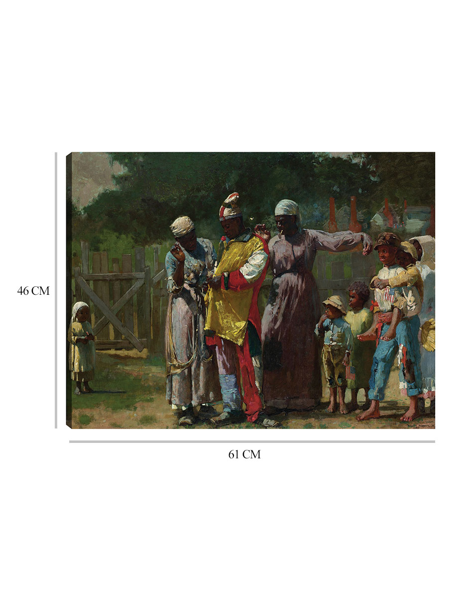 Foto 7 pulgar | Cuadro Decorativo - Vestirse Para El Carnaval (1877)- Winslow Homer - Fotografía - 46x61 - Impresión En Lienzo - F