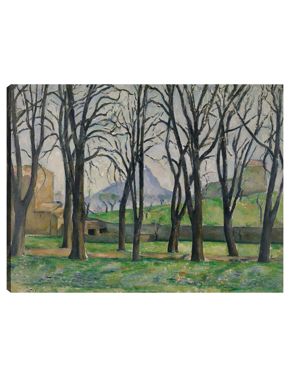 Cuadro Decorativo - Castaños En Jas De Bouffan (c. 1885-1886)- Paul Cézanne - 46x61 - Impresión En Lienzo - Fatj