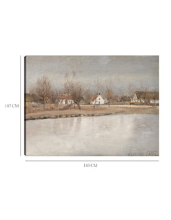 Foto 6 | Cuadro Decorativo - El Estanque Del Pueblo En Ring, Zelanda (1890)- Laurits Andersen Ring - 107x143 - Impresión