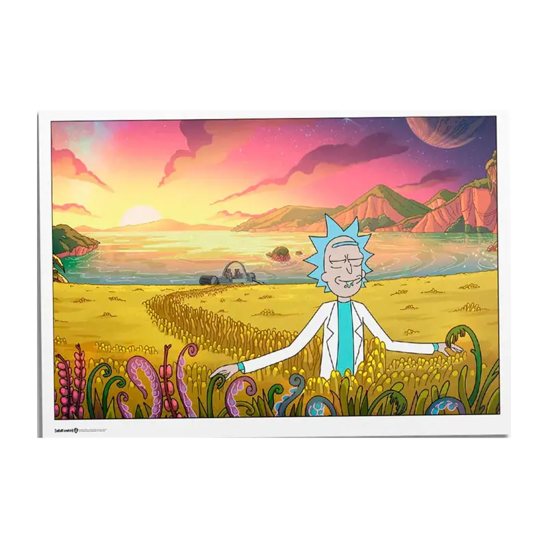 Poster Exclusivo (piezas Limitadas) Rick & Morty:- Social Distancing