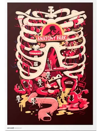Poster Exclusivo (piezas Limitadas) Rick & Morty:- Anatomy