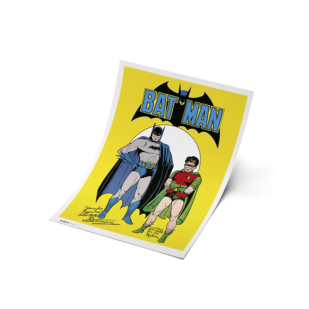 Poster Exclusivo (piezas Limitadas) Batman: Firmas Batman Y Robin