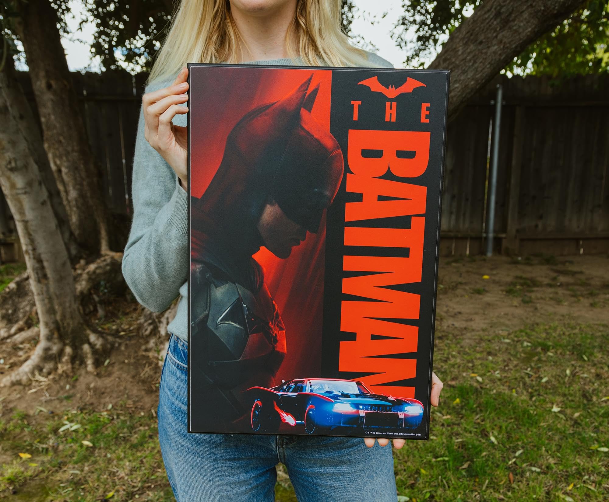 Foto 5 pulgar | Decoración Mural Plateada De Buffalo Dc Comics The Batman  33 X 48 Cm - Venta Internacional.