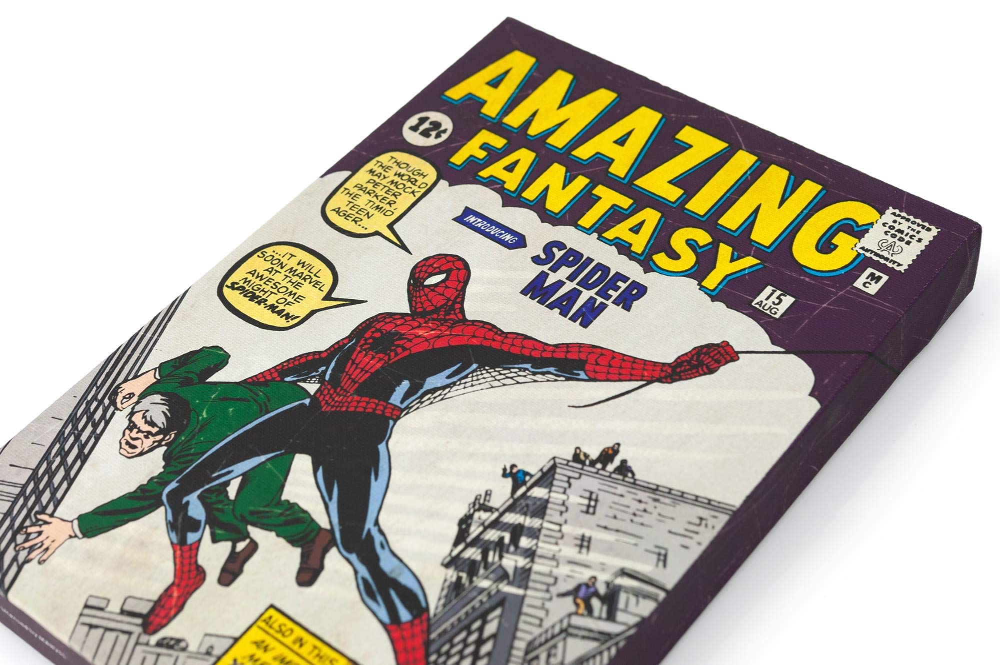 Foto 3 pulgar | Lienzo Spider-man Amazing Fantasy #15 Comic Book - Venta Internacional.