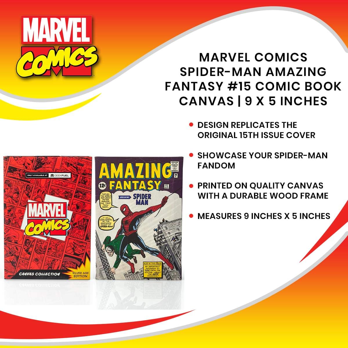 Foto 8 pulgar | Lienzo Spider-man Amazing Fantasy #15 Comic Book - Venta Internacional.