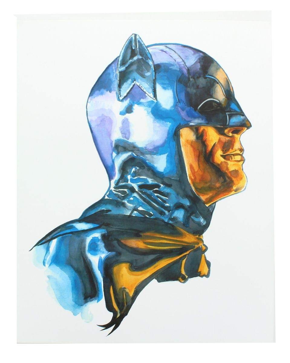 Lámina Artística Batman '66 Adam West  20 X 25 Cm  Exclusiva De Nerd Block - Venta Internacional.