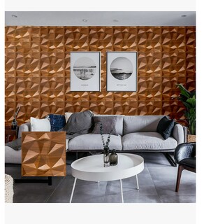 Foto 3 | 30pzs Paneles Decorativos 3d Para Pared Leikete Diseño Diamante