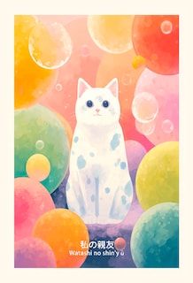 Foto 4 | Cuadro Decorativo Canvas Tríptico Universo De Gatos 40x60 Cm