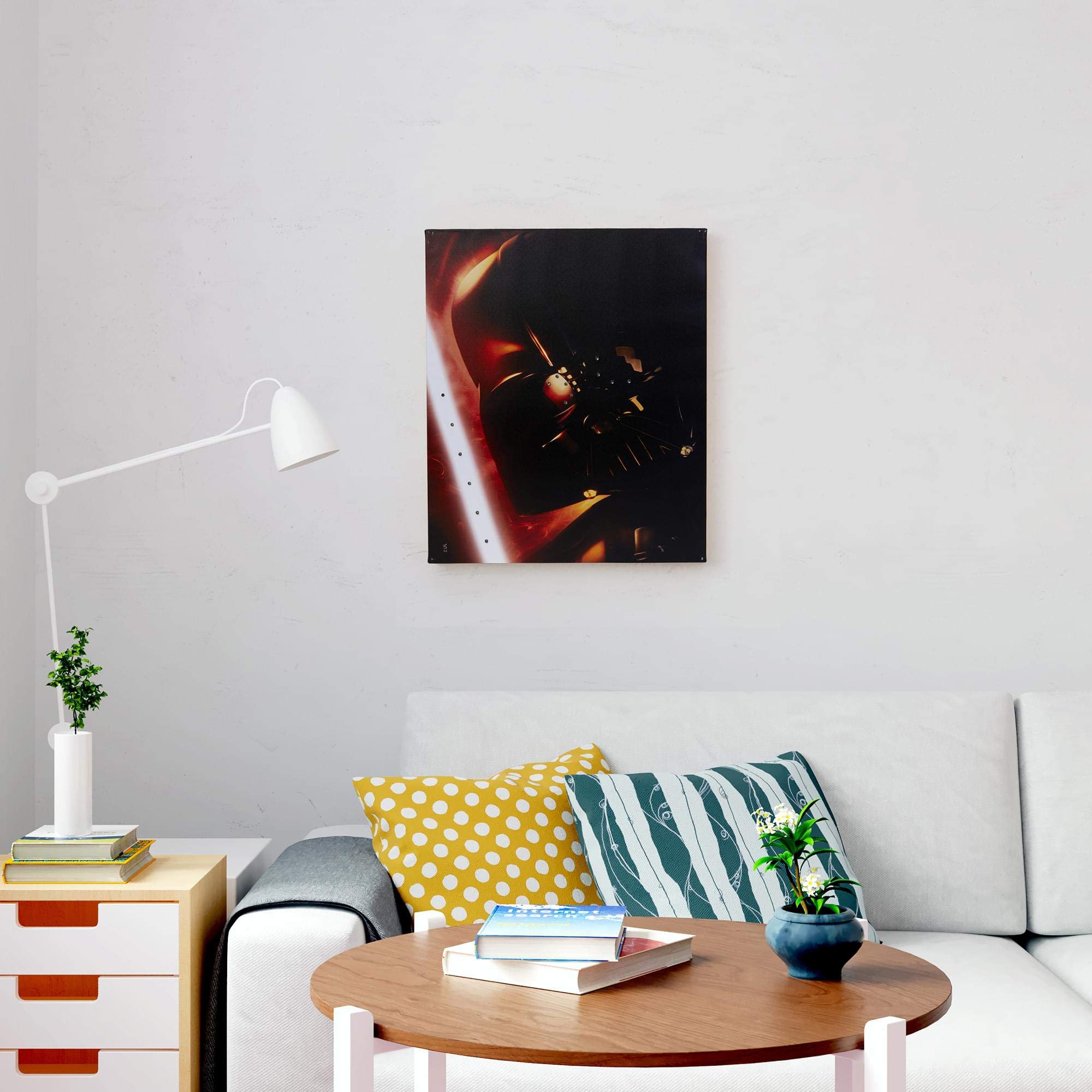 Foto 8 pulgar | Lienzo Decorativo De Pared De Darth Vader De Star Wars  60 X 50 Cm  Con Luces Led - Venta Internacional.