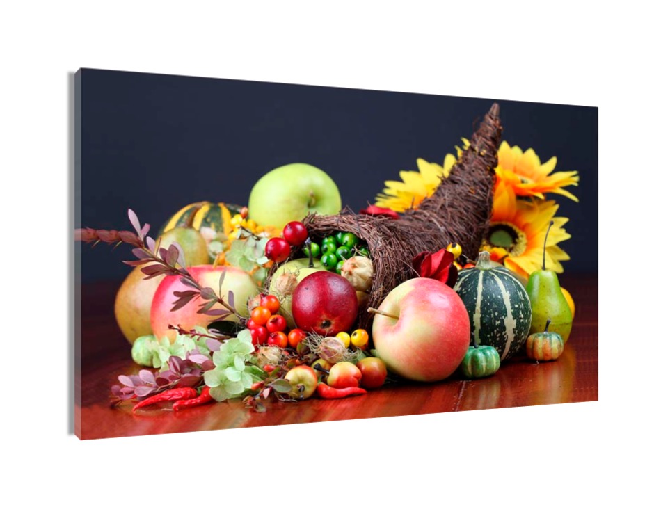 Foto 1 | Cuadro Decorativo Entelado 70x120cm  Cuerno Símbolo de Abundancia y Naturaleza