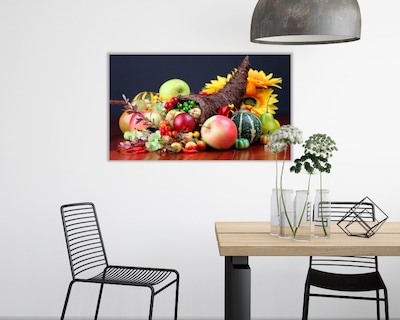 Foto 2 | Cuadro Decorativo Entelado 70x120cm Cuerno Símbolo de Abundancia y Naturaleza