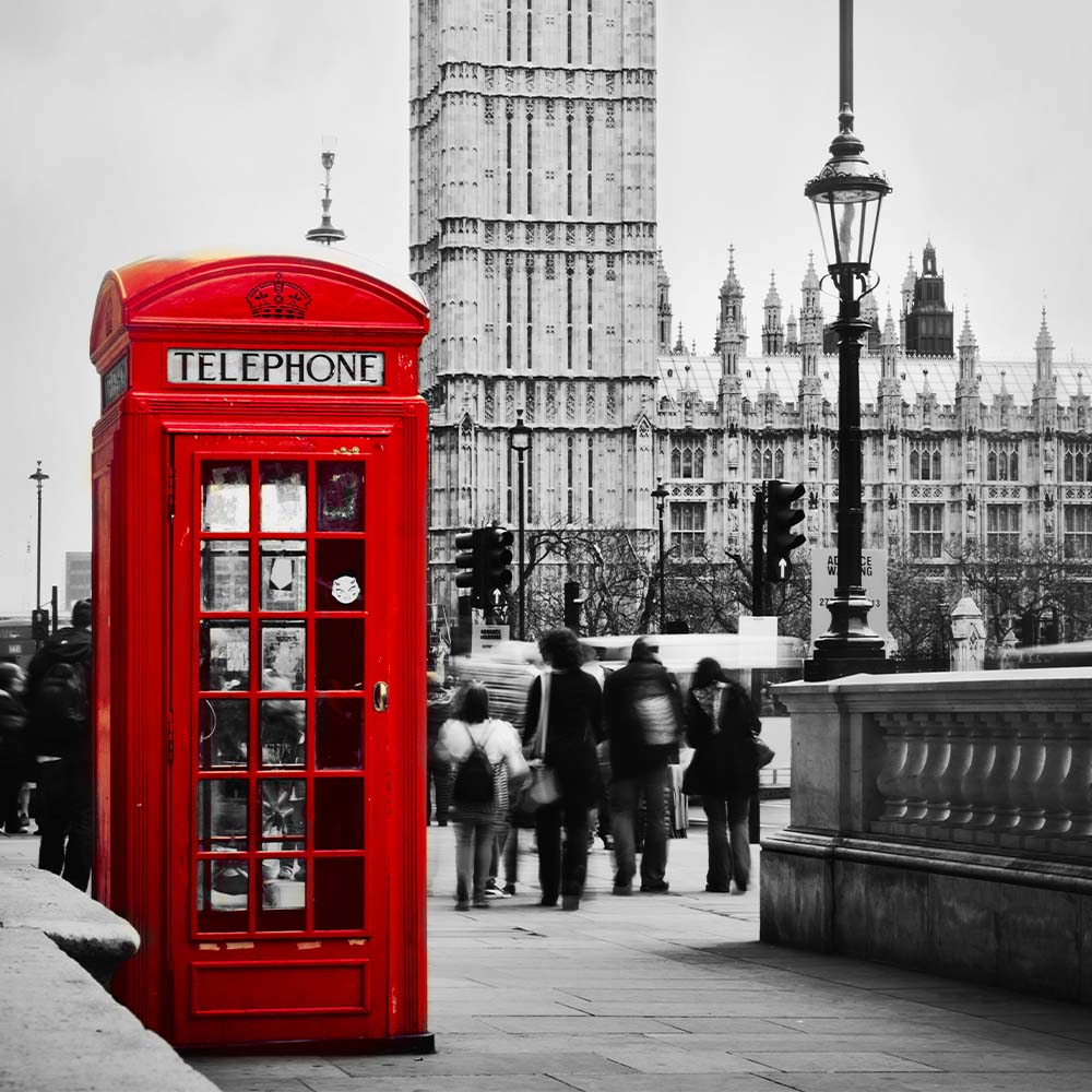 Foto 4 pulgar | Cuadro Entelado Londres 100x150