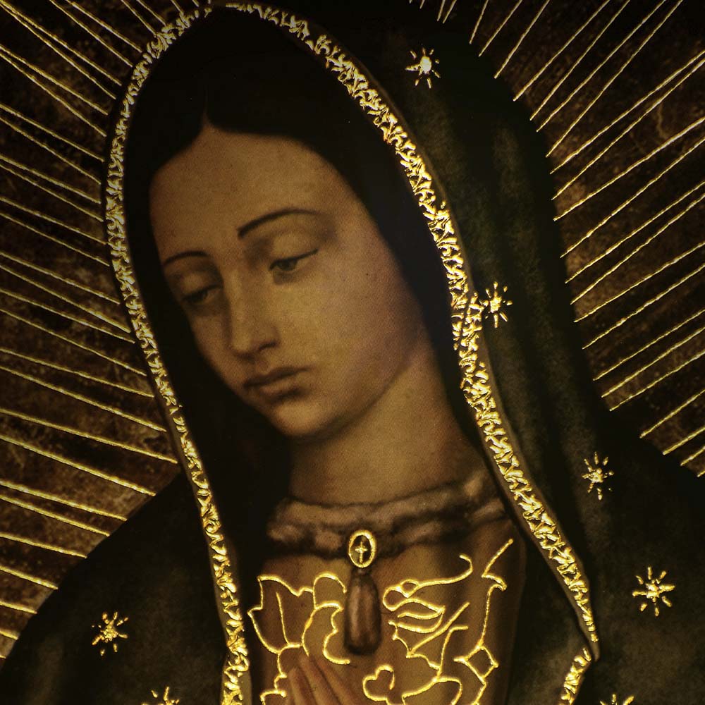 Foto 4 pulgar | Cuadro Entelado La Virgen De Guadalupe 40x60 Cuadros Cuadros