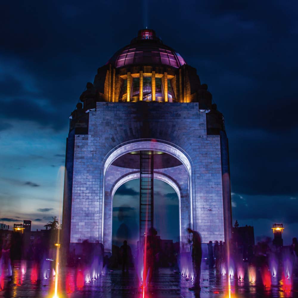 Foto 4 pulgar | Cuadro Entelado Monumento a La Revolución 70x120 cm
