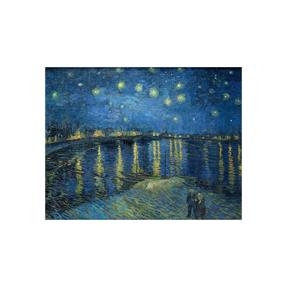 Cuadro Entelado Noche Estrellada Sobre El Ródano 70x120 Cm  Cuadros Cuadros