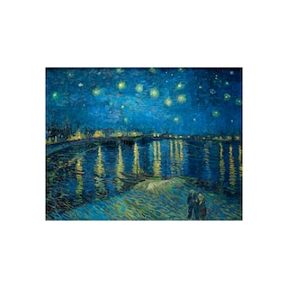 Foto 1 | Cuadro Entelado Noche Estrellada Sobre El Ródano 70x120 Cm Cuadros Cuadros