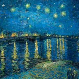 Foto 3 | Cuadro Entelado Noche Estrellada Sobre El Ródano 70x120 Cm Cuadros Cuadros