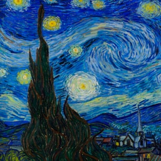 Foto 3 | Cuadro Entelado Noche Estrellada 70x120 Cm Cuadros Cuadros