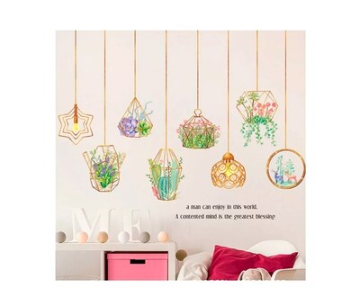 Foto 2 | Sticker Para Pared Decorativo Diseño De Lámparas Genérico Multicolor