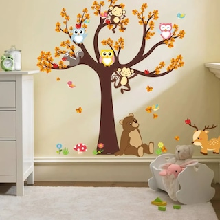 Foto 3 | Sticker Vinil Decorativo Para Pared Con Diseño Árbol y Animales