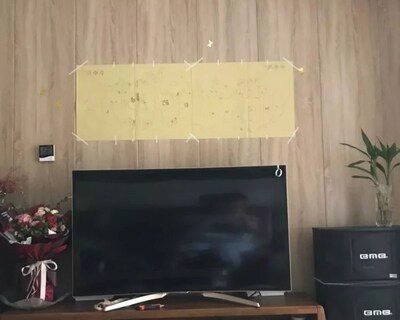 Foto 5 | Vinilo Decorativo Con Acabado De Espejo Con Diseño De Ciervos En Bosque