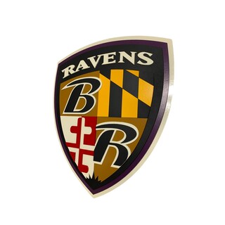 Foto 2 | Cuadro Decorativo de Madera XIMXI Multicolor Baltimore Ravens NFL